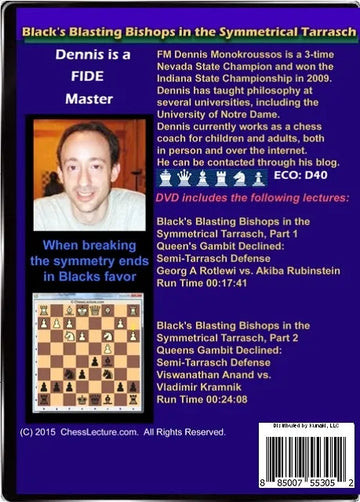 E-DVD Black's Blasting Bishops in the Symmetrical Tarrasch - Chess Lecture - Volume 126