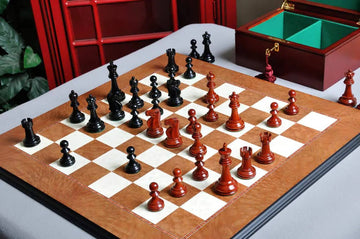 The Reykjavik II Series Prestige Chess Set, Box, & Board Combination