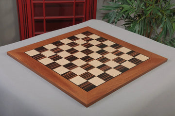 Macassar Ebony & Bird's Eye Maple Classic Traditional Double-Sided Chess Board