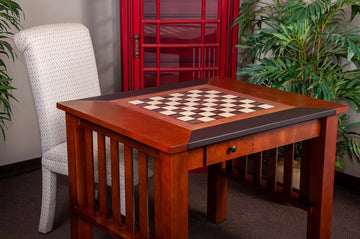 The Camaratta Signature Championship Chess Table - Dark Brown