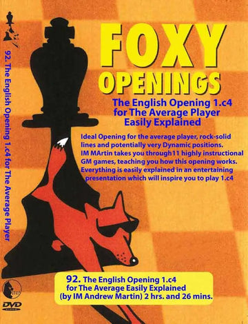E-DVD FOXY OPENINGS - VOLUME 92 - The English Opening for the Average Player