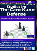 E-DVD Studies in the Caro Kann Defense - Chess Lecture - Volume 101