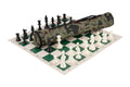 Quiver Chess Set Combination - Triple Weighted Regulation Pieces | Vinyl Chess Board | Quiver Bag