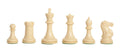 The Fischer Series Plastic Chess Pieces - 3.75