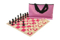 Superior Chess Set Combination with Silicone Chess Board - Triple Weighted Regulation Pieces | Silicone Chess Board | Superior Bag
