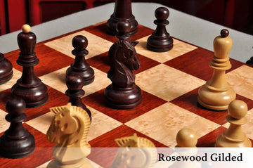 The Dubrovnik Series Gilded Chess Pieces - 3.75