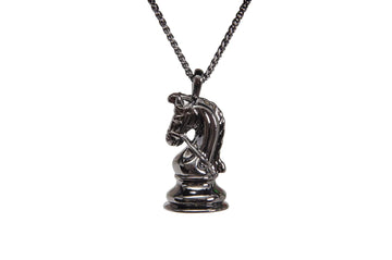 Caissa Collection Chess Pendant Necklace - KNIGHT