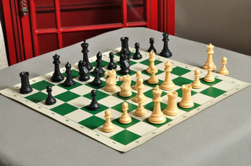 The Marshall Series Plastic Chess Pieces - 3.75