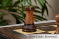 The Burnt Golden Rosewood Leningrad Series Chess Pieces - 4.0