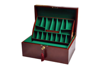 The House of Staunton *NEW* Fitted Coffer Chess Box - Mahogany
