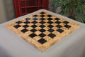 Genuine Ebony & Maple Burl Superior Contemporary Chess Board - Gloss Finish