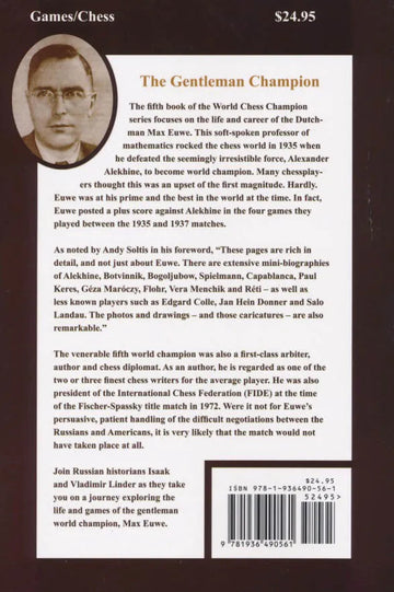 SHOPWORN - Max Euwe - Fifth World Chess Champion