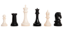 The Mammoth Ivory and Genuine Ebony Collector Series Luxury Chess Pieces - 4.4" King
