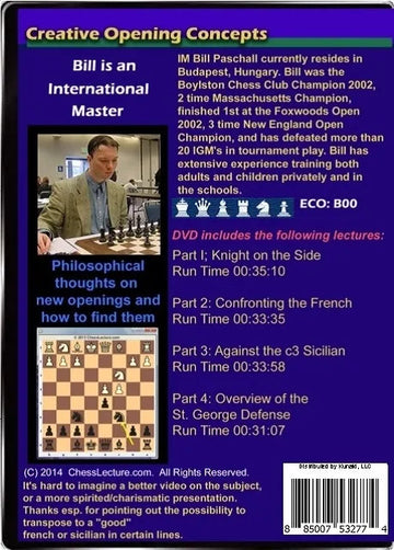 E-DVD Creative Opening Concepts - Chess Lecture - Volume 118