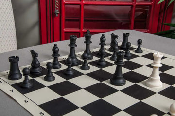 Regulation Silicone Tournament Chess Pieces - 3.5