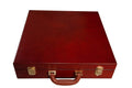 Fitted Briefcase Chess Box - Mahogany