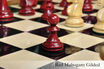 The Reykjavik II Series Gilded Chess Pieces - 3.75