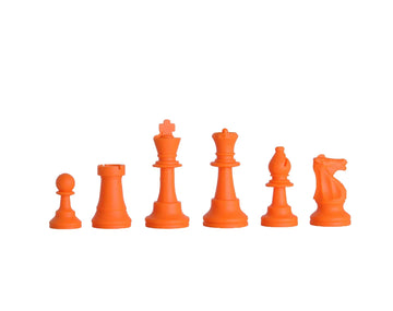 Regulation Silicone Tournament Chess Pieces - 3.5" King