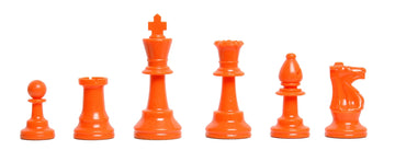 2 Player Chess Set Combination - Single Weighted Regulation Colored Chess Pieces & Regulation Vinyl Chess Board