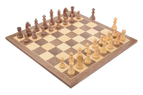 PRE ORDER Rechapados Ferrer Chess Set Walnut Chess Board Combination