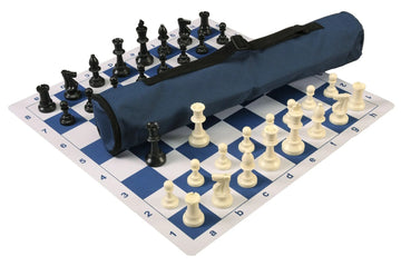 Quiver Chess Set Combination and Triple Weighted Regulation Pieces | Thin Mousepad Chess Board | Quiver Bag