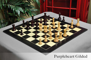 The Zagreb '59 Series Gilded Chess Pieces - 3.875