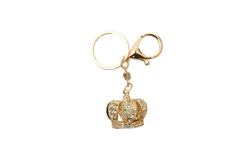 Metal King's Crown Keychain - 1"