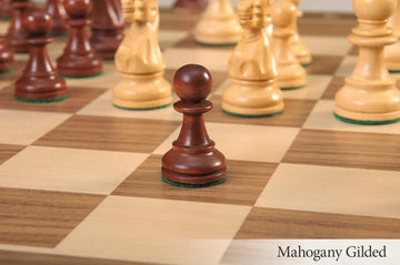 The Grandmaster Series Gilded Chess Pieces - 3.25