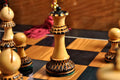 The Burnt Golden Rosewood Grandmaster Series Chess Pieces - 4.0