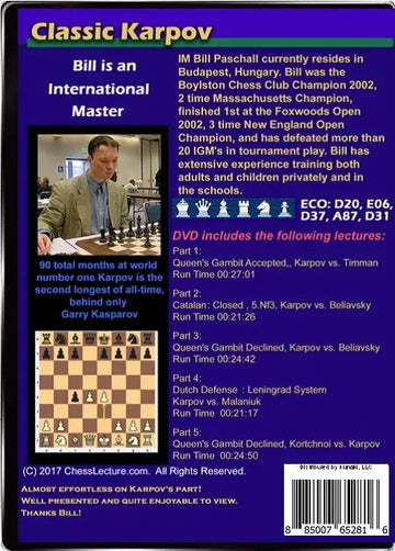 Classic Karpov - Chess Lecture - Volume 161