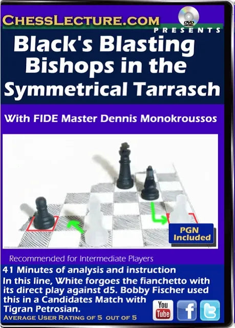 E DVD Blacks Blasting Bishops Symmetrical Tarrasch Lecture Volume 126