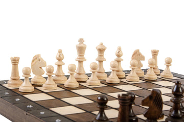 The Large Brown Magnetic Chess Set