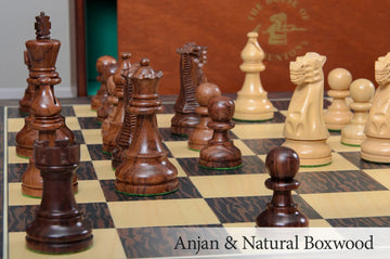 The American Staunton Chess Set, Box & Board Combination