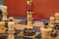 The Burnt Golden Rosewood Dubrovnik Series Chess Set, Box, & Gloss Board Combination
