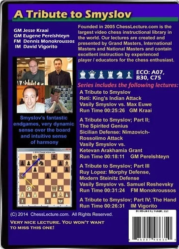 E-DVD - A Tribute to Smyslov - Chess Lecture - Volume 88
