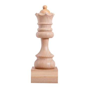 Decorative Wood Chess Piece - Queen