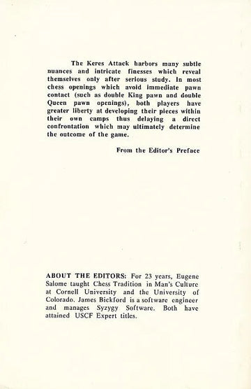 CLEARANCE - The Keres Attack in the Scheveningen Defense - Volume 1