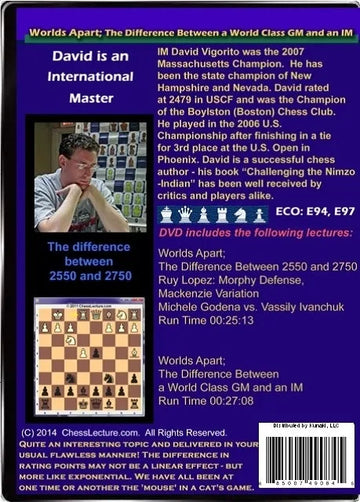 E-DVD - Worlds Apart; The Difference Between a World Class GM and an IM - Chess Lecture - Volume 91