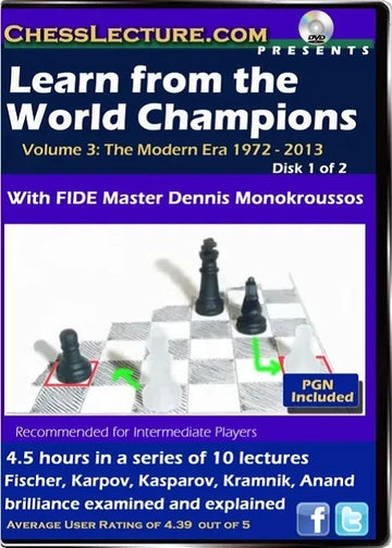 E-DVD Learn from the World Champions - Chess Lecture - 2 DVDs - Volume 58