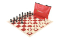 Chess.com Standard Chess Set Combination - Triple Weighted Regulation Pieces | Vinyl Chess Board | Standard Bag