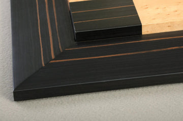 Macassar Ebony & Bird's Eye Maple Custom Contemporary II Chess Board