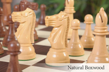 The Reproduction of the Circa 1950s Gallant Knight Series Chess Pieces - 5.0