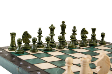 The Large Green Magnetic Chess Set