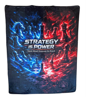 Strategy is Power Fleece Blanket