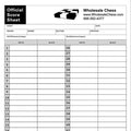 WSC Chess Score Pad