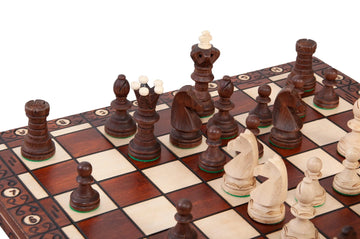 The Ambassador Insert Chess Set - Brown