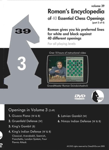 ROMAN'S LAB - VOLUME 39 - Encyclopedia of Chess Openings - PART 3