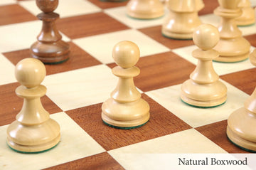 The B.H. Wood Tournament Series Wood Chess Set, Box, & Board Combination