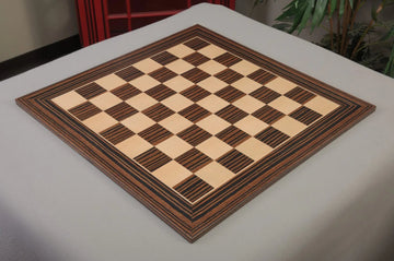 CLEARANCE - Tiger Ebony and Maple Classic Traditional Chess Board - 2.5