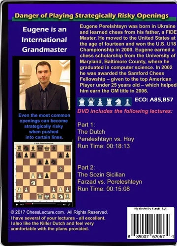 E-DVD Danger of Playing Strategically Risky Openings - Chess Lecture - Volume 165